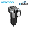 Vention bluetooth 5V 3.1A dual usb car charger with FM fast charger