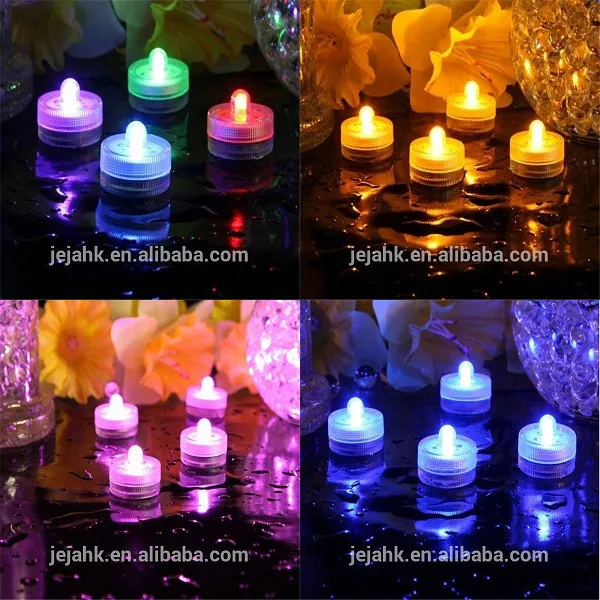Submersible mini bright LED candle light with battery powered