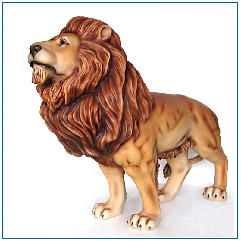 resin lion garden statues