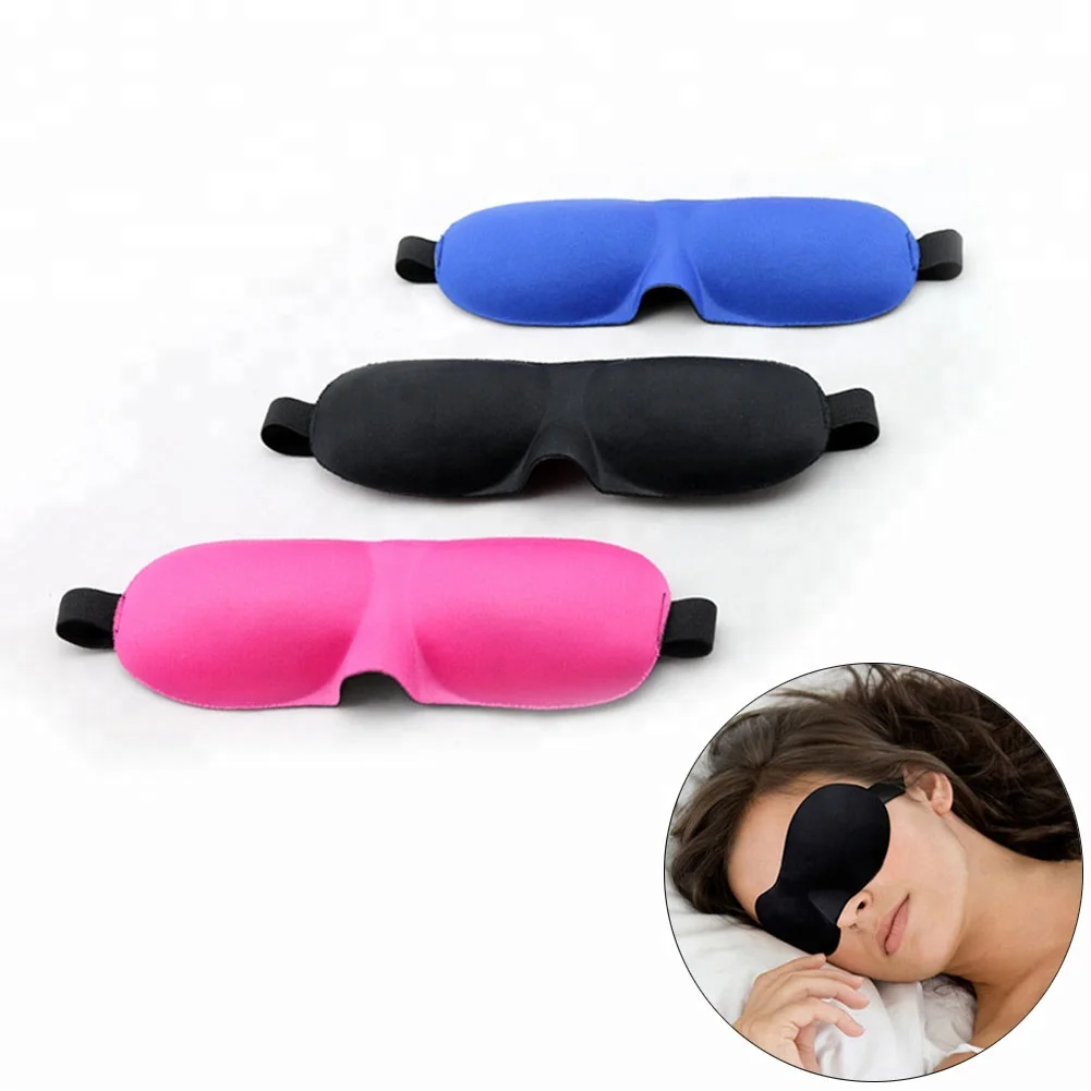 Memory Foam Sleep Mask / Anti Wrinkle Sleep Eye Mask With Customized