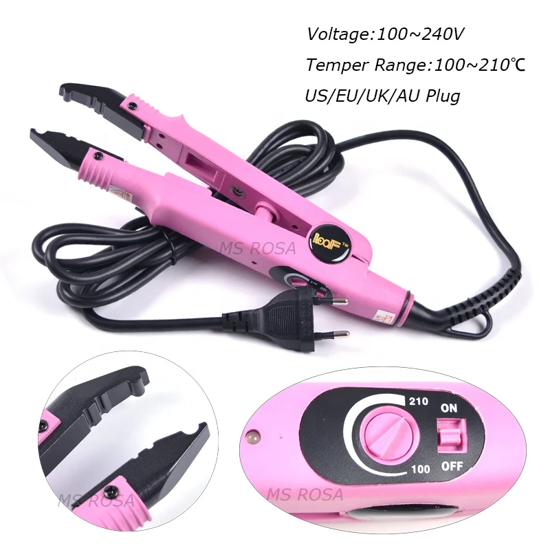 Loof Hair Extension Keratin Machine Eu Plug Iron Device Bonding