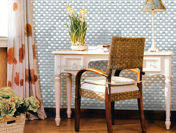 Precio De Ganga,Espejo Plateado,Mosaico,Azulejos De Pared De Vidrio