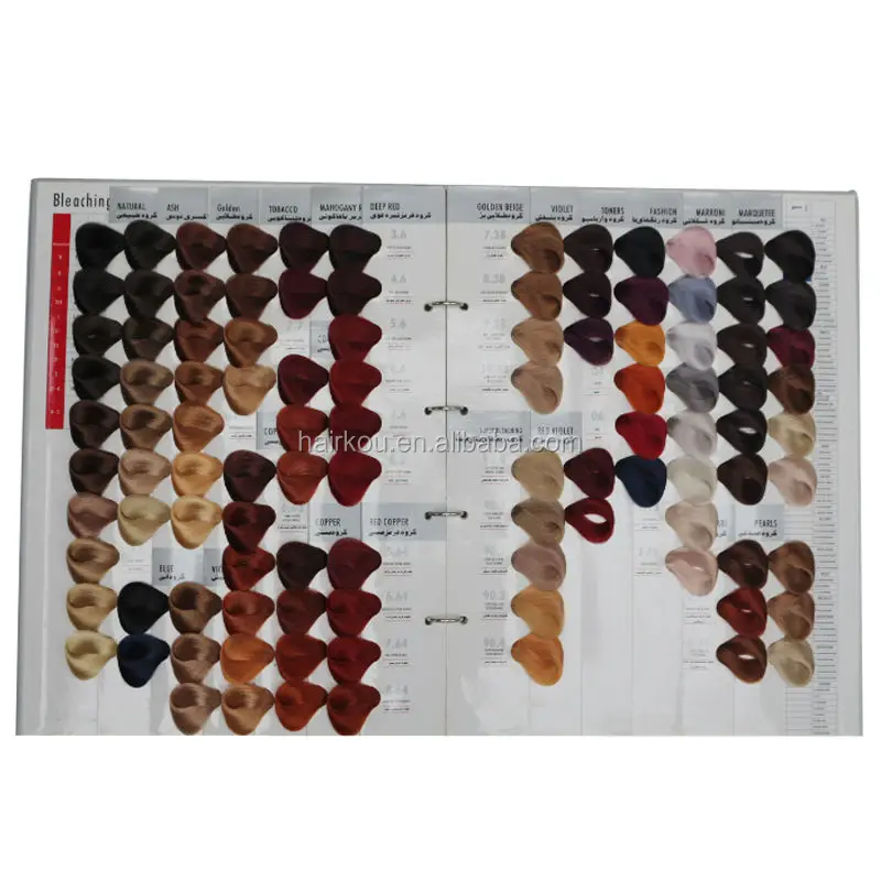 Salon Hair Dye Color Chart