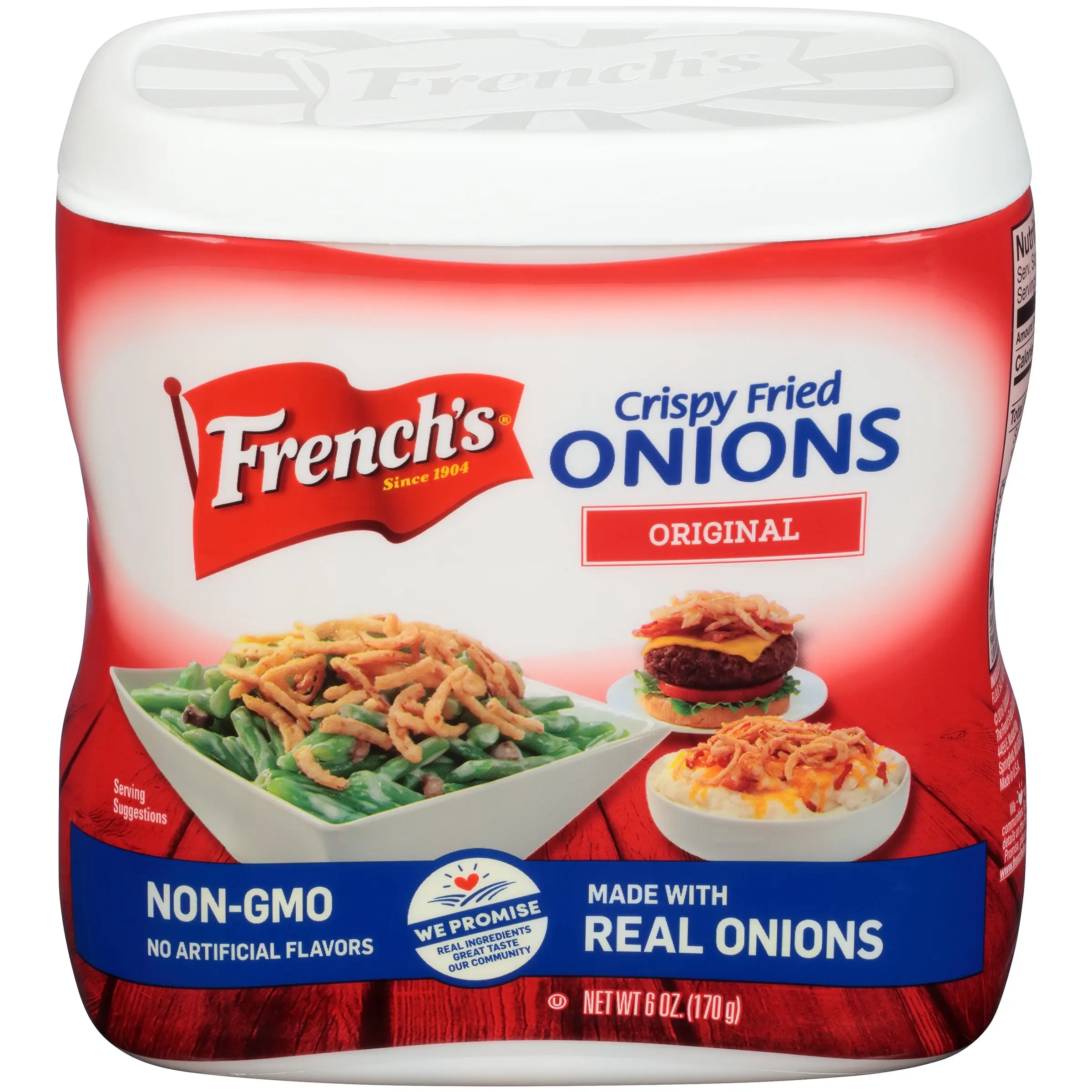 French's Crispy Fried Onions, Original, 6 ounce