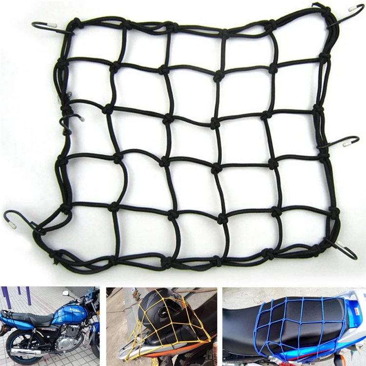 15" X 15" Elastic Motorcycle Luggage Net With Plastic Hooks Cargo Nets Buy Bungee Cord Net