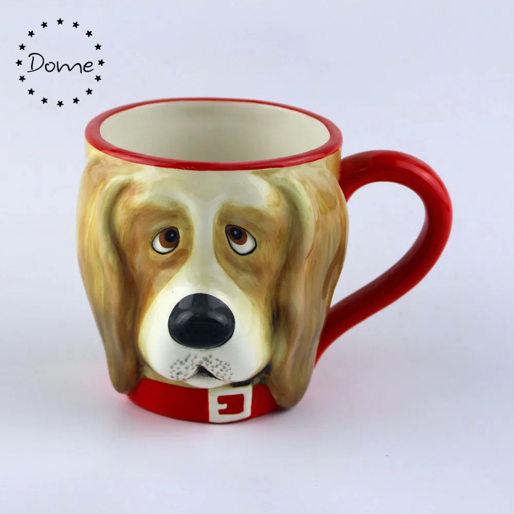 3d dog mug