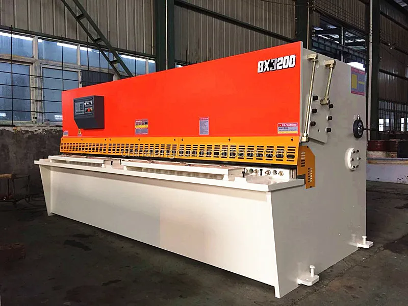 Qc12y 6x3200 Hydraulic Pneumatic Manual Sheet Metal Shears Cutting