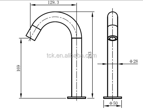 Grifo Autom/ático del Sensor Funcionado por Bater/ía para Ba/ño Cuenca Lavabo Fregadero Grifo Mezclador Infrarrojo de Agua Fr/ío y Caliente