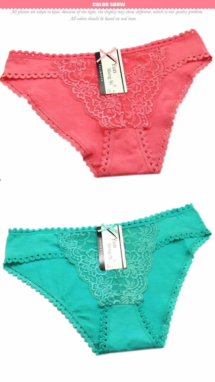 Embroidery Transparent Lace Sexy Teen Girls Pantie