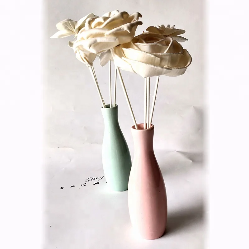 Decorative Handmade Unscente Artificial Wood Sola Balsa Flower For