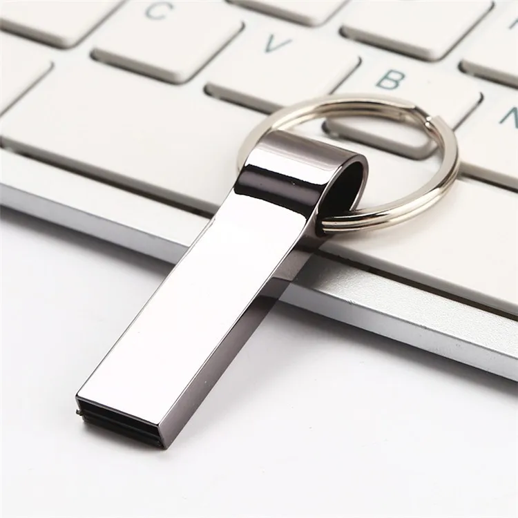 high quality 285 metal 8gb 16gb 32gb laser engrave/skin print logo key ring USB flash pendrive - ANKUX.COM