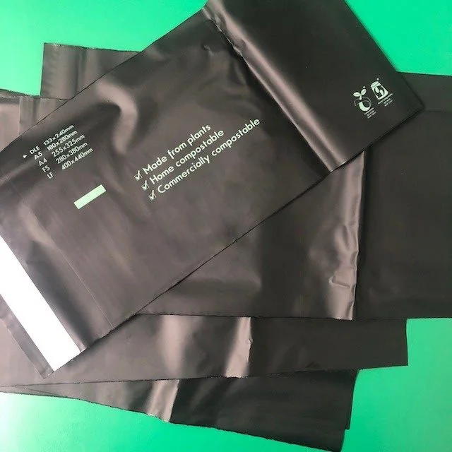 En13432 100 Bio Degradable Mailing Bags Custom Pla Pbat Compostable