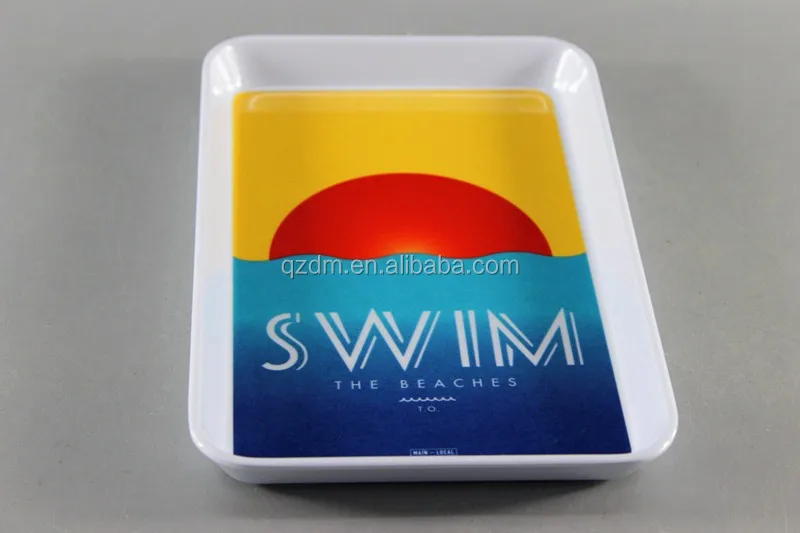 21x14cm Melamine Rectangle Small Tray Plastic Kids Candy Tray