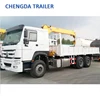 utility vehicles used howo truck 4*2 6*4 howo truck with crane