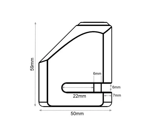 Disc cylinder brake disc lock