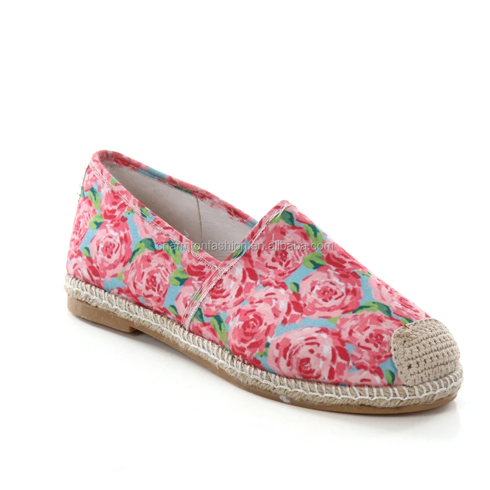 embroidered canvas shoes