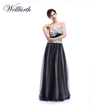 Guangzhou Sweetheart Evening Dress Womens Full Length Black And White Striped Evening Gown Buy Black And White Striped Evening Gown Full Length