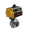 Spring Return 25mm Stainless Steel Pneumatic 3a Sanitary Butterfly Valve