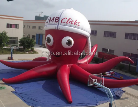 5 M Raksasa Inflatable Hewan Laut Inflatable Octopus Model Kartun