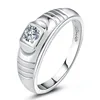 Classical Simulate Diamond AAAA+ CZ Wedding Rings for men