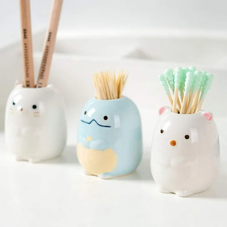 Single Unique Funky Ceramic Tooth Brush Stand Toothbrush Holder With