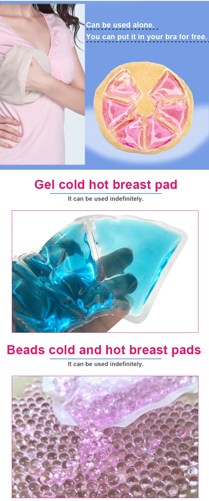 Gadgets 2021 Innovative Amazon Gel Ice Pack Mini Breast Cold Hot Pack