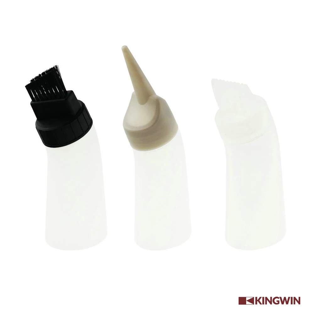 Hair Dye Dispensing Hair Coloring Salon Applicator Bottle With Brush