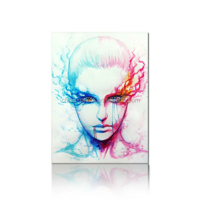 abstract woman face painting