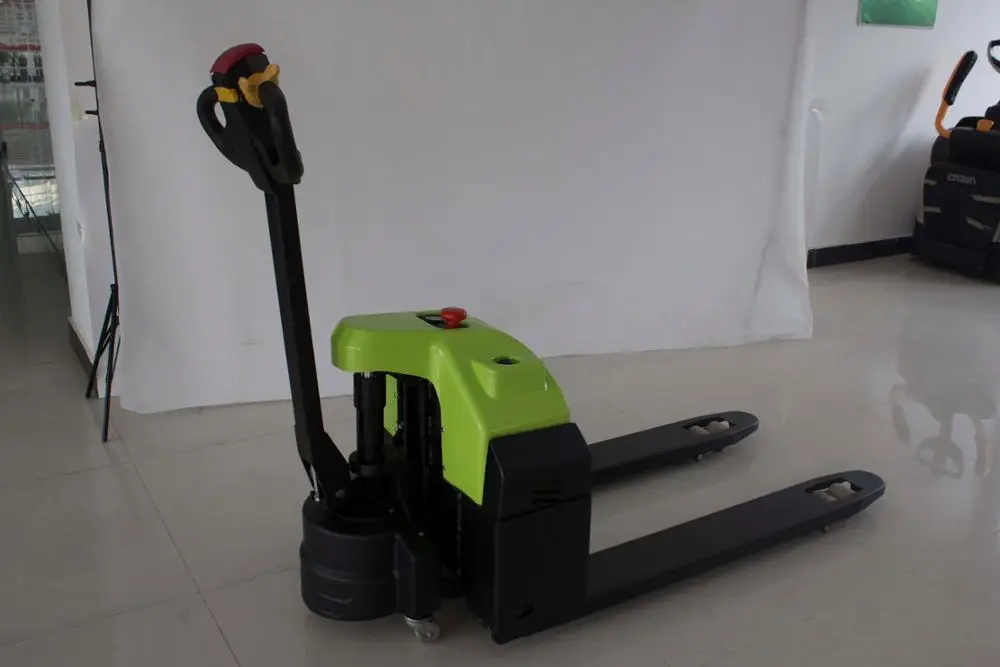 DC motor 1500kg capacity small walkie type electric pallet truck