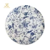 JC peacock design floral wedding charger plates round ceramic dishes serving plates