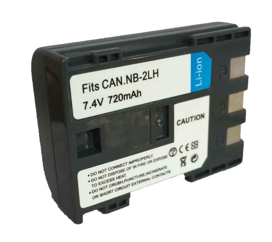 NB2LH NB-2LH Replacement Battery for Canon 400D Rebel XT Xti iVIS DC300 MD101VIXIA Camera Battery