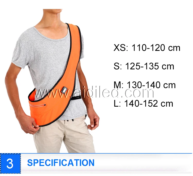 Fashion Design Led Running Shoulder Cycling Bag Good Visibility High Light Sport Bag Large Capacity