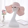New style holiday beach wide brim foldable sunscreen anti-UV sun protection women visor cap