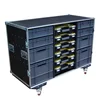 8 Drawer Motorsport Tool Flight Case with Removable Euro Containers