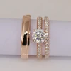 Provence Jewelry 18K rose gold moissanite ring for girls