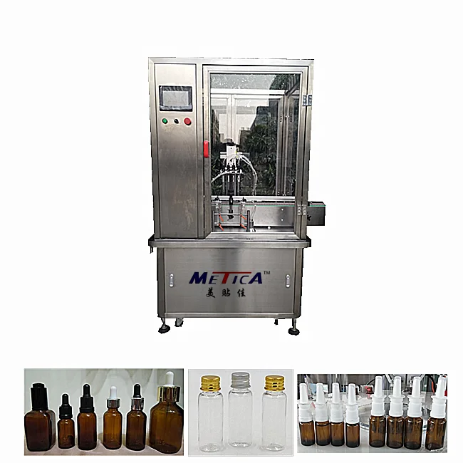 New Design Spice Jar Powder Filling Capping Machine Automatic Linear