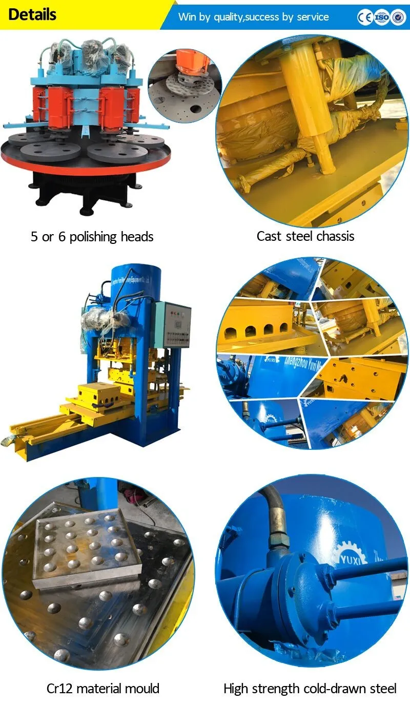 Factory Floor Tile Hydraulic Concrete Terrazzo Tile Press Making