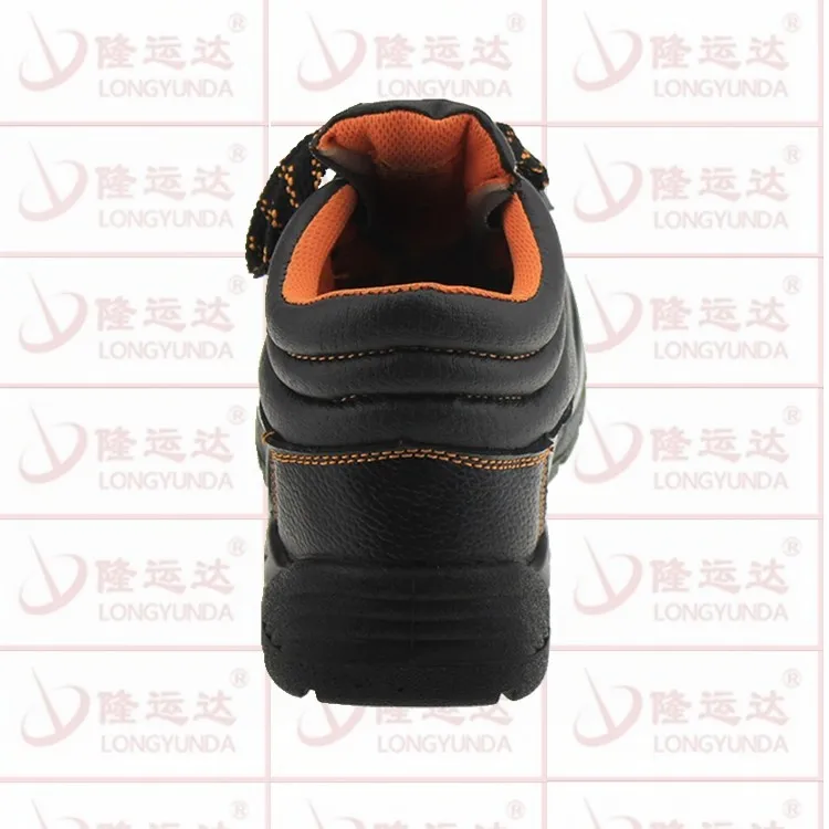 Black Steel Safety Shoes Construction Industrial Cheap Safety Shoes