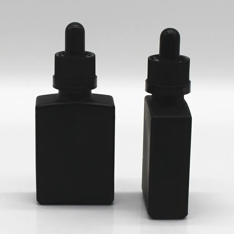 Download 15ml 30ml 60ml Matte Black Square Glass Dropper Bottle ... Yellowimages Mockups