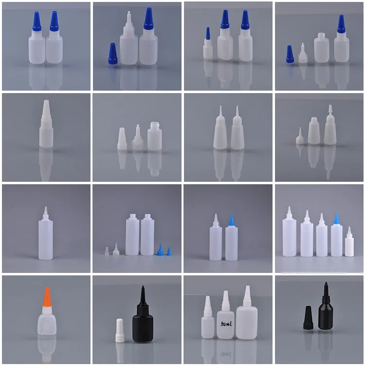 1 Ounce Empty Hdpe Super Glue Bottle Plastic Cyanoacrylate Adhesive