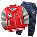 Children s Sets 2016 New Boy s Two piece Cotton Jacket and Pants
