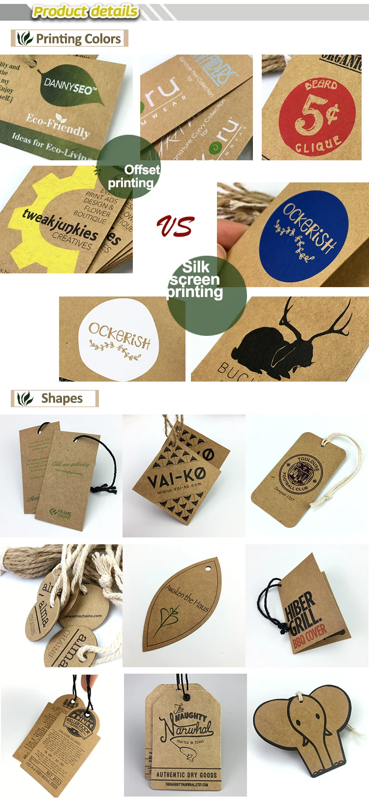 Custom Brown Kraft Paper Recycle Hang Tag,Hang Tag Wholesale Buy