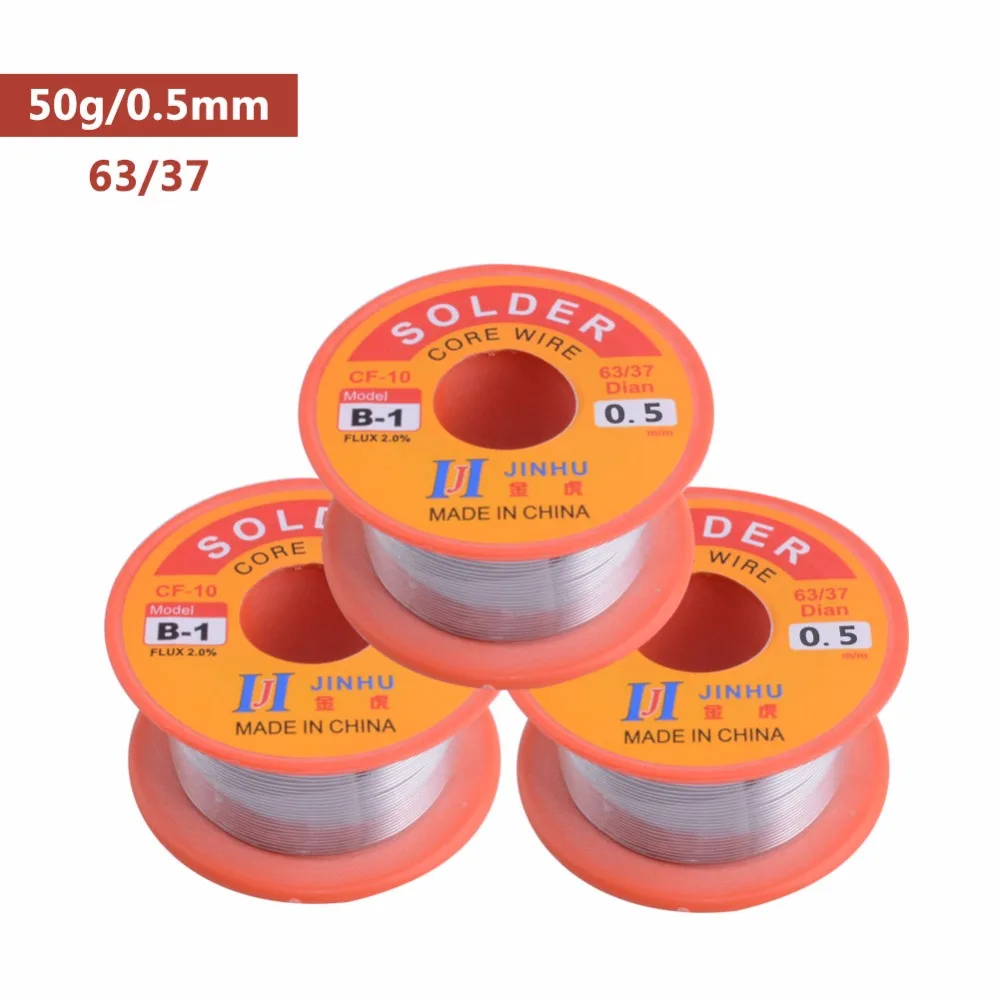 Solder Wire 0.3/0.4/0.5/0.6/0.8/1.0mm Diam 60/40 63/37 Clean Rosin Core