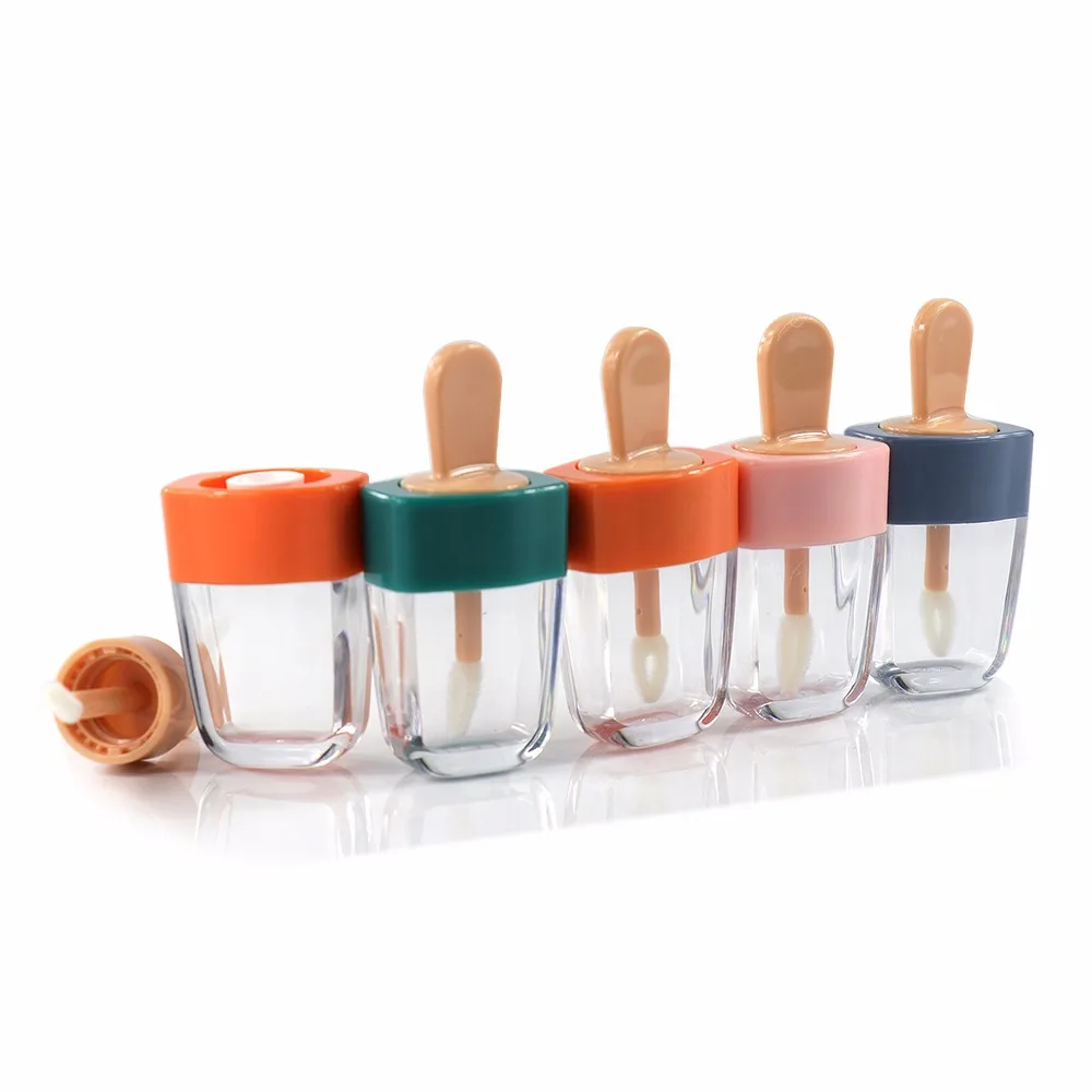 Mini Lovely Popsicle Icecream Shaped Ice Lolly Red Lip Gloss Tube