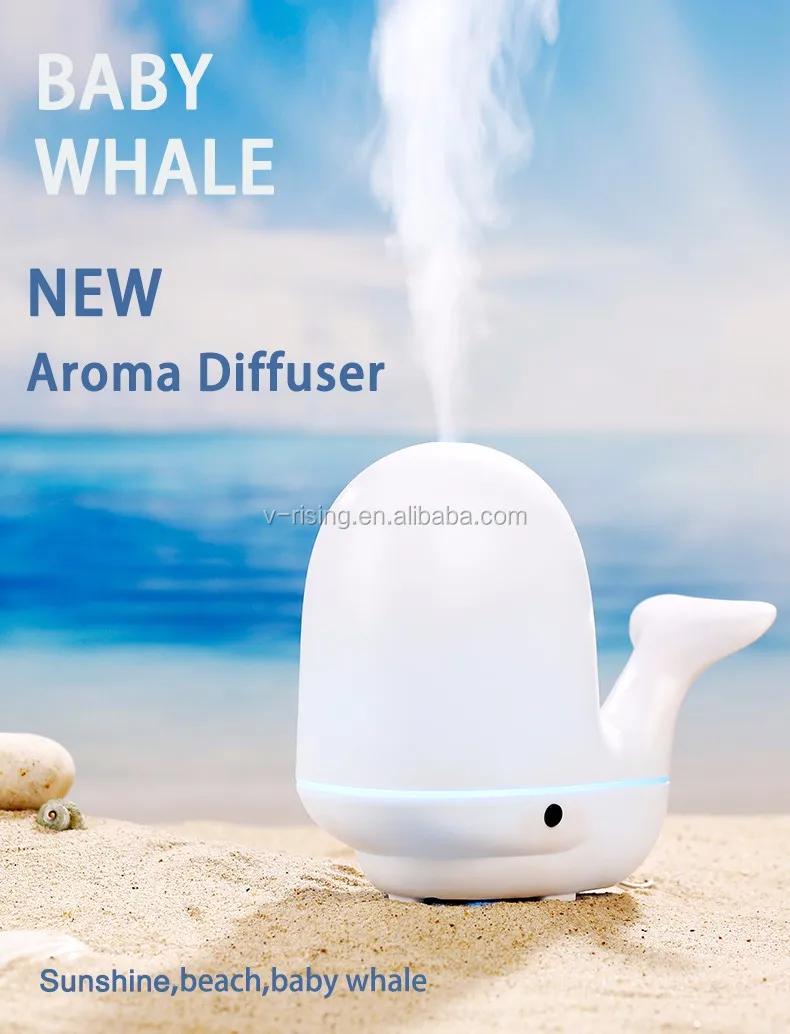 200ml Rainbow Nebulizer White Aroma Animal Shaped Baby Essential Oil