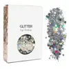 OEM Do Your Own Label 12color Cosmetics Glitter Festival Glow Glitter Face Body Hair Nails Makeup Chunky Glitter