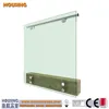 face mount deck glass railing design with glass standoff