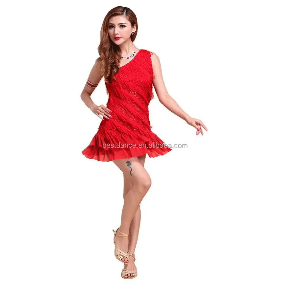 One Shoulder Ballroom Dress