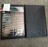 PU Leather Cover A4 Business Name ID Card Organizer Folder with calculator