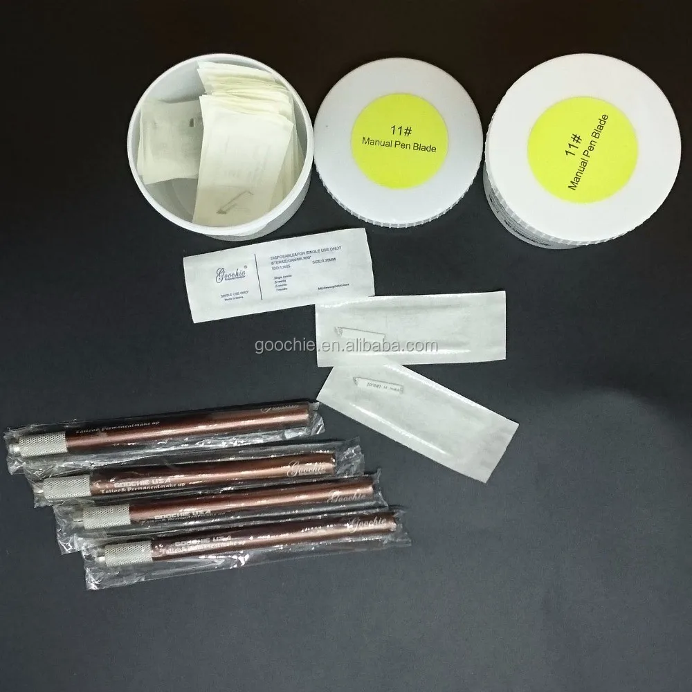 18U# Microblading Blade for Permanent Makeup Eyebrow Tattoo Needles ...